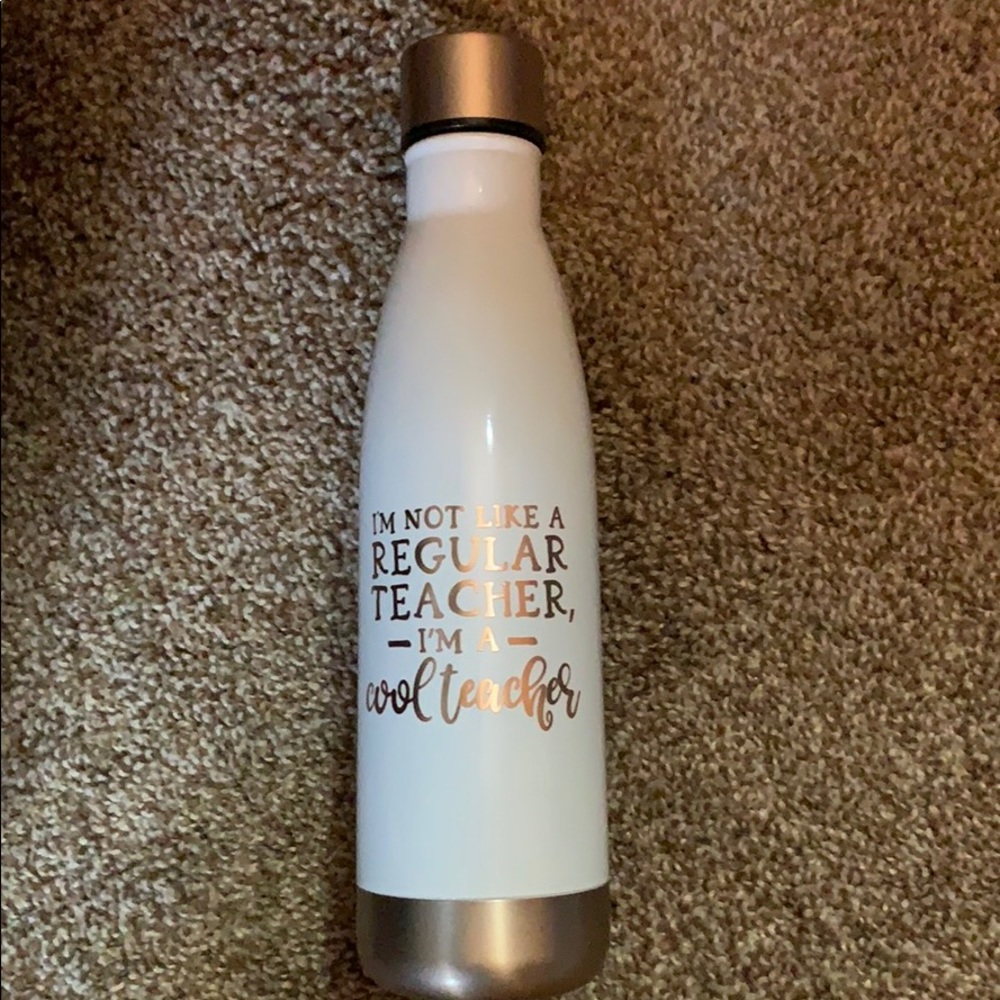 NWT Insulated Rose Gold Teacher Water Bottle